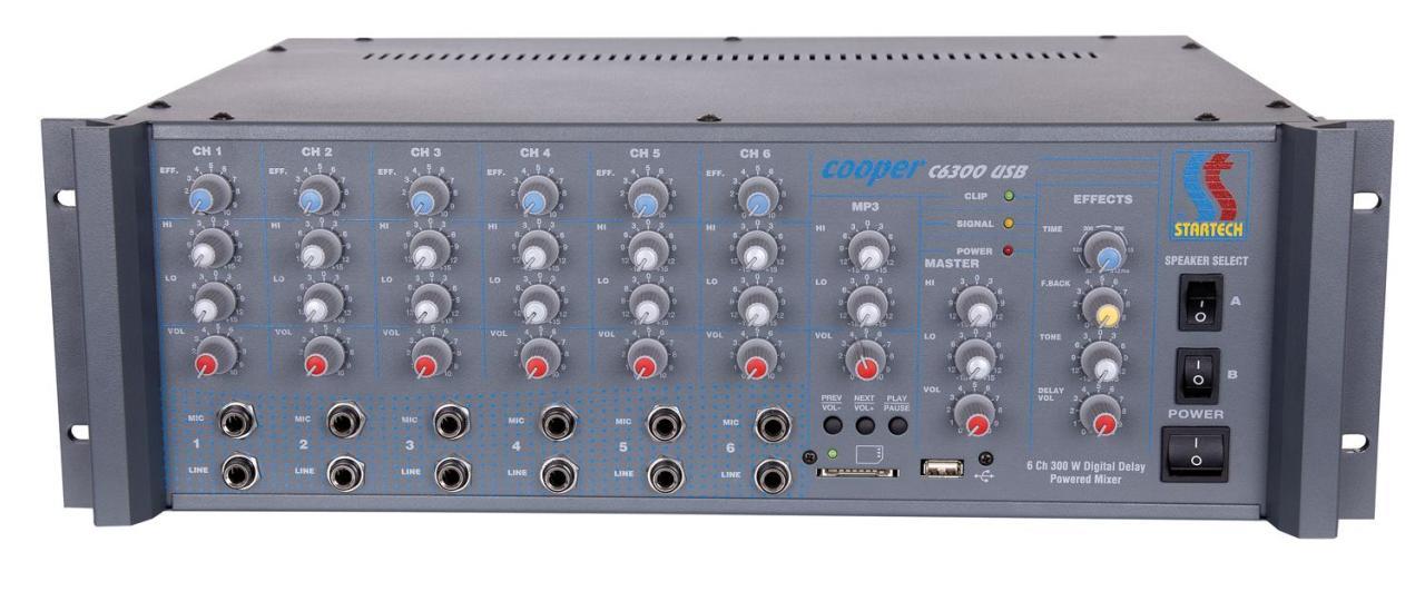 STARTECH COOPER C6/300 USB 300 Watt Mono Cami Amfisi