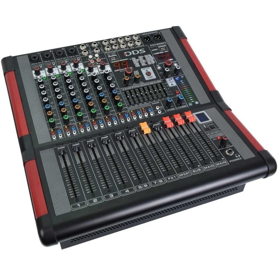 DDS D-8 P2000FX 2000 Watt 8 Kanallı Power Mikser