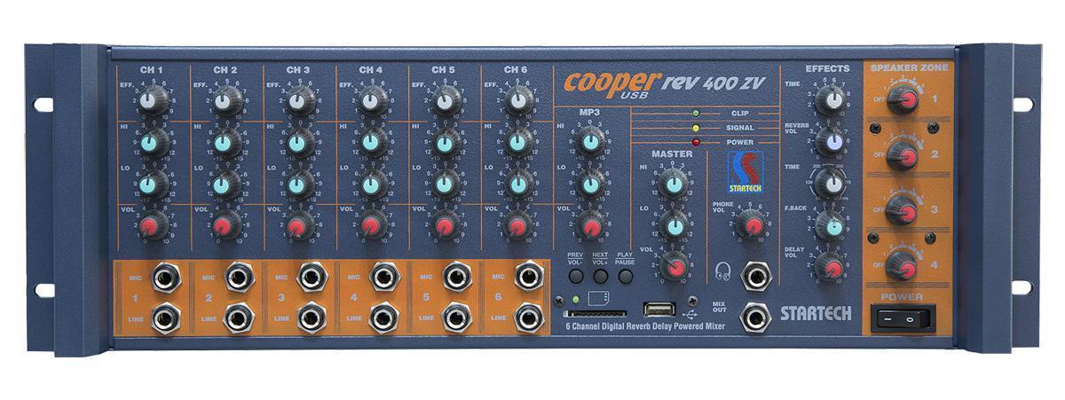 STARTECH COOPER REV/400 ZV Hat Trafolu 400 Watt 4 Bölgeli Mono Amfi