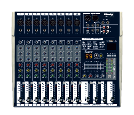 KÖNİG KM-8 FX 8 Kanallı Deck Mikser