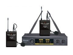 KÖNİG K-402 Yaka-Yaka 2 Kanallı Uhf Telsiz Mikrofon