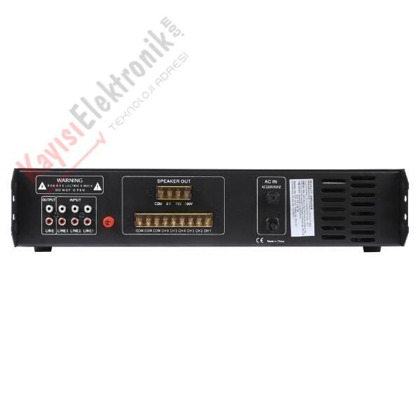 GOLD AUDİO PA 06 BÖLGELİ 500W HAT TRAFOLU AMFİ