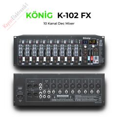 KÖNİG K-102 10 KANAL KÜP DEC MİXER (DIAMOND)