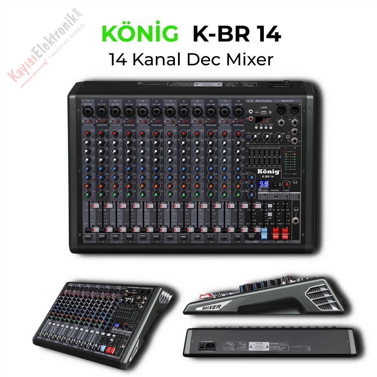 KÖNİG K-BR 14 14 KANAL DEC MİXER
