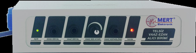 MERT MRT-4000 CAMİ TİPİ KABLOSUZ(TELSİZ) ANONS ALICISI