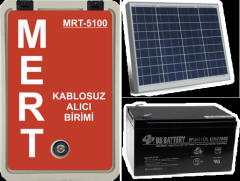 MERT MRT-5100 GÜNEŞ PANELLİ 80W  VHF TELSİZ (KABLOSUZ) ANONS ALICISI