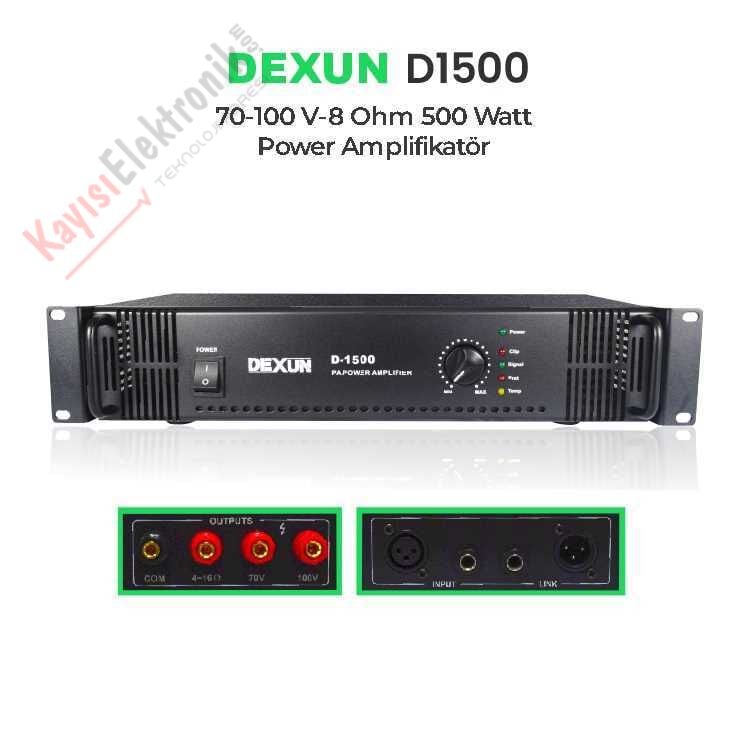 DEXUN D-1500 0,5 Ohm 70V-100V 500 W POWER