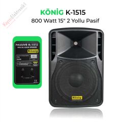 KÖNİG K-1515 15'' 800W PASİF KABİN