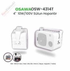 OSAWA W-4314T BEYAZ SÜTUN HOPARLOR