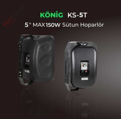 KÖNİG KS-5T 5'' 150W SÜTUN HOPARLÖR SİYAH ( TAKIM)