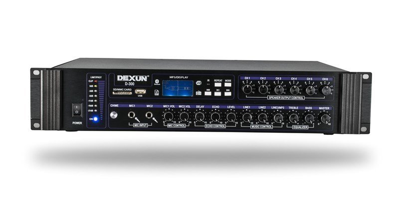 DEXUN D-300 100V 250 WATT 6 BÖLGELİ MİKSER AMFİ