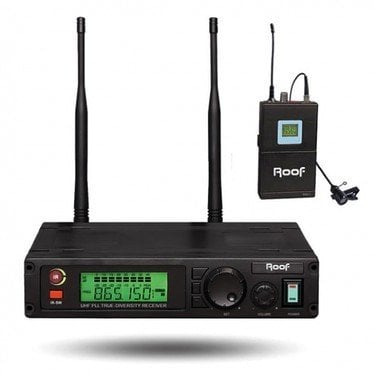 ROOF R-1100 YAKA Tek Kanallı UHF Telsiz Mikrofon