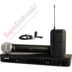 SHURE  BLX1288E/CVL-H8E Çift Kanal El + Yaka Kablosuz Sistem