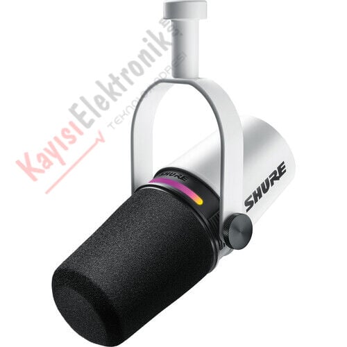 SHURE MV7+-W XLR/USB Hibrit Podcast Mikrofonu