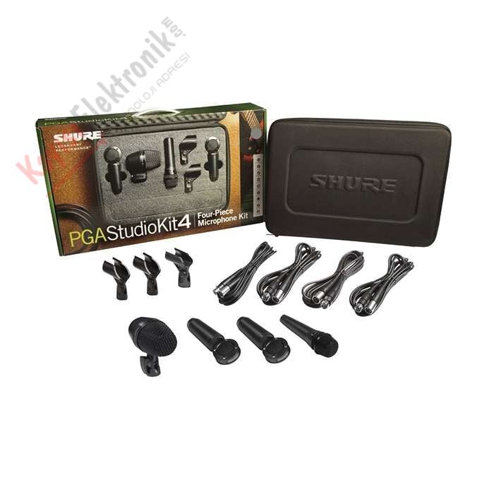 SHURE PGA DRUMKIT4 4 Parça Davul Mikrofon Seti
