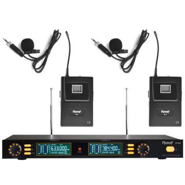 ROOF R-202 Y-Y İki Kanal UHF Telsiz Mikrofon