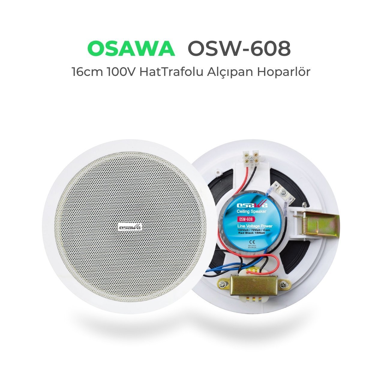 OSAWA OSW-608 HAT TRAFOLU TAVAN HOPARLÖRÜ