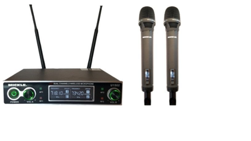 MİCKLE U1502EE 2 EL KABLOSUZ (TELSİZ) MİKROFON