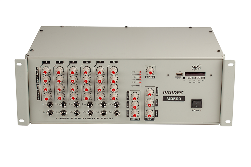 PRODES MNR-500 500 WATT 2 KANAL POWER AMFİ