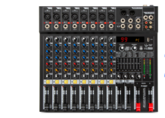 GLOBE ACOUSTİC GM80FX 8 KANALLI DECK MİKSER