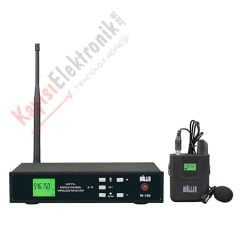 WÖLLER W-199Y 1 YAKA MİKROFONLU KABLOSUZ UHF MİKROFON SETİ
