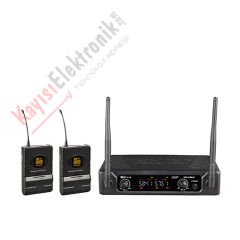 WÖLLER W-216 2 KANAL YAKA MİKROFONLU TELSİZ MİKROFON SETİ