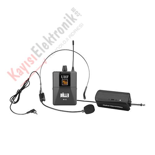 WÖLLER W-10 TEK KANAL YAKA MİKROFONLU TELSİZ MİKROFON SETİ