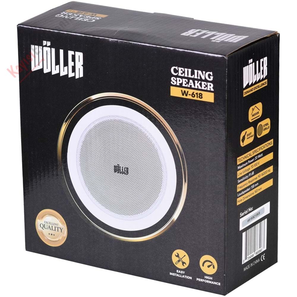 WÖLLER W-618 16 CM TAVAN HOPARLÖRÜ