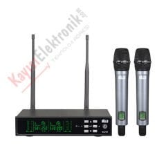 WÖLLER W-299EE 2 EL MİKROFONLU KABLOSUZ UHF MİKROFON SETİ