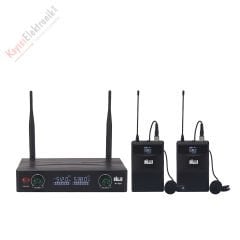 WÖLLER W-950 2 YAKA MİKROFONLU KABLOSUZ MİKROFON SETİ