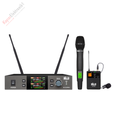 WÖLLER W-312PRO-EY 1 EL 1 YAKA MİKROFONLU KABLOSUZ UHF MİKROFON SETİ