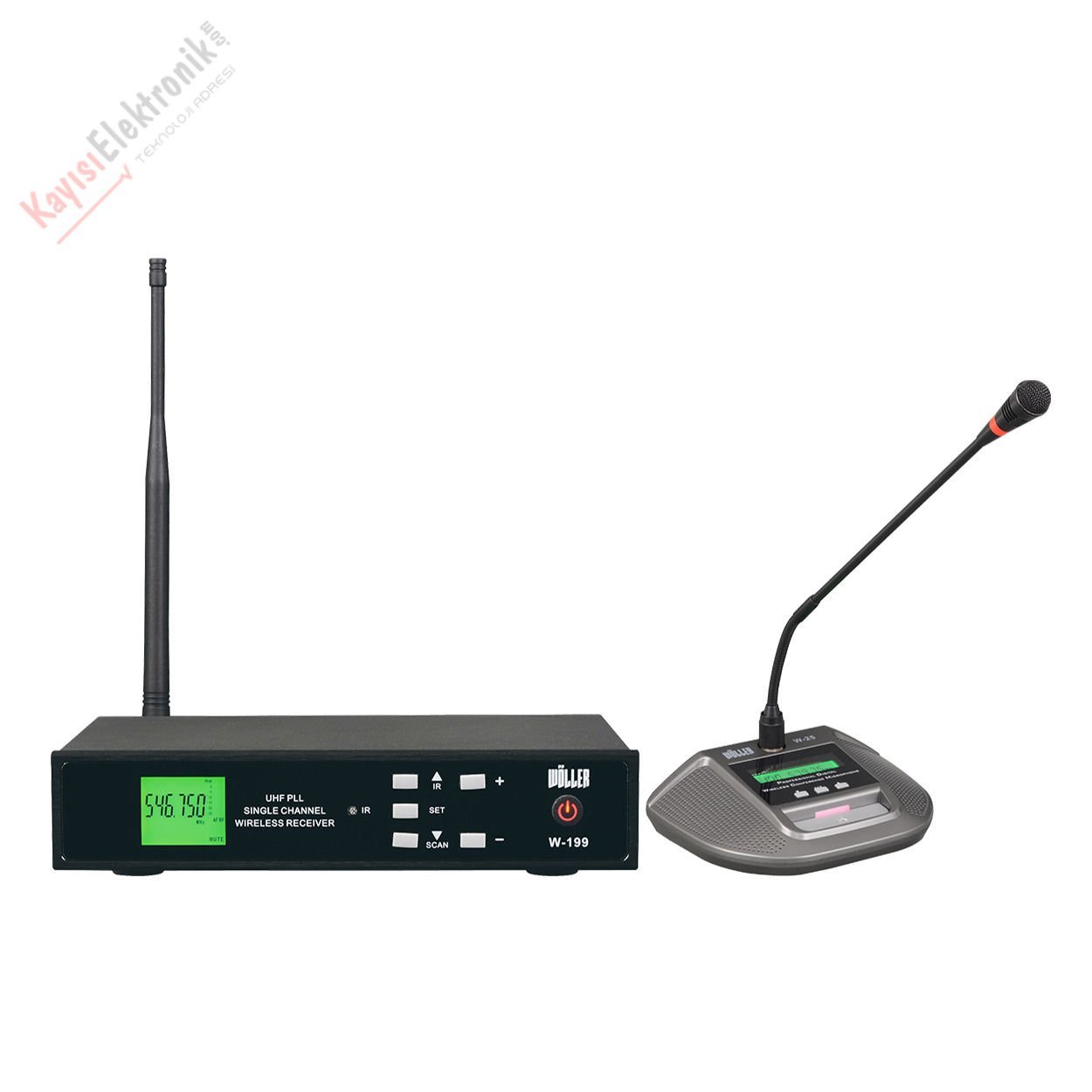 WÖLLER W-199K TEK KANAL KÜRSÜ MİKROFONLU KABLOSUZ SET