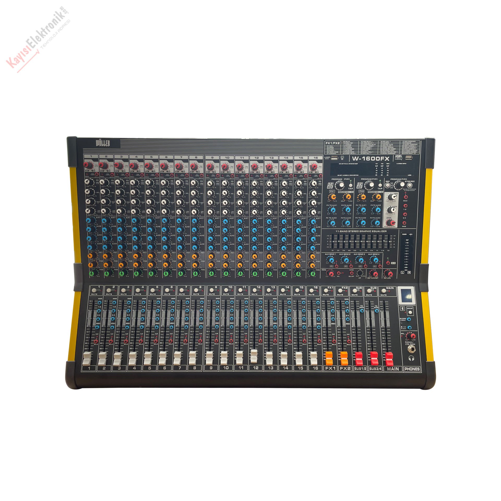 WS　CANAAN　カナン　 4扉4風デッキ WÖLLER W-1600FX 16 KANAL DECK MİKSER - Kayisielektronik.com'da