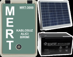 MERT MRT-3000 GÜNEŞ PANELLİ 80W UHF TELSİZ (KABLOSUZ) ANONS ALICISI
