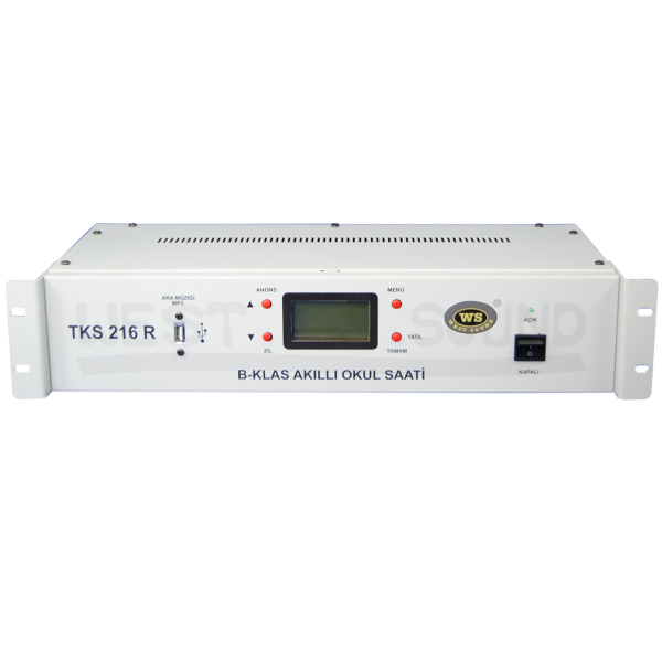 WEST SOUND TKS 216 R B KLAS Programlı (Akıllı) Okul Saati