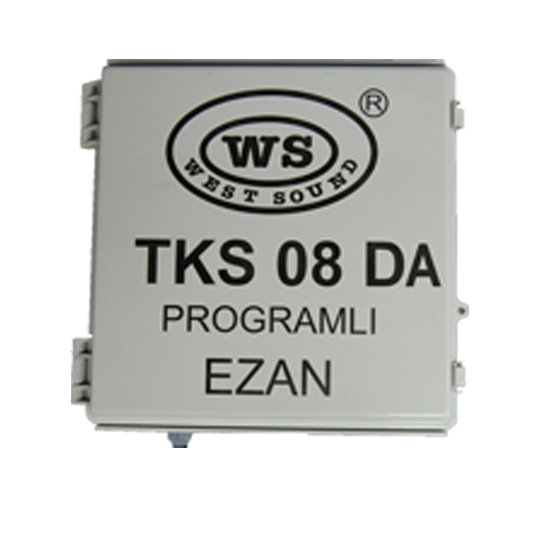 West Sound TKS 08 DA AKÜLÜ DİREK TİPİ  PROGRAMLI EZAN SAATİ