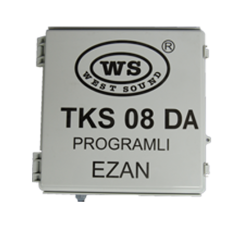 West Sound TKS 08 DA AKÜLÜ DİREK TİPİ  PROGRAMLI EZAN SAATİ