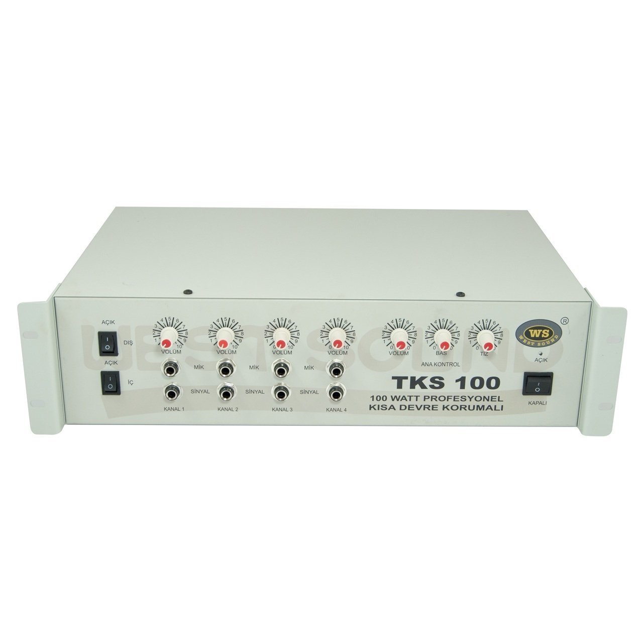 WEST SOUND TKS 100 TR Hat Trafolu 6 Kanallı Mikserli Amfi