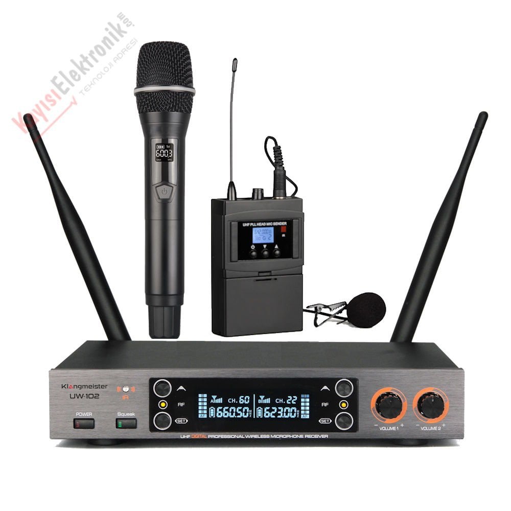 UW-102EY UHF KABLOSUZ MİKROFON