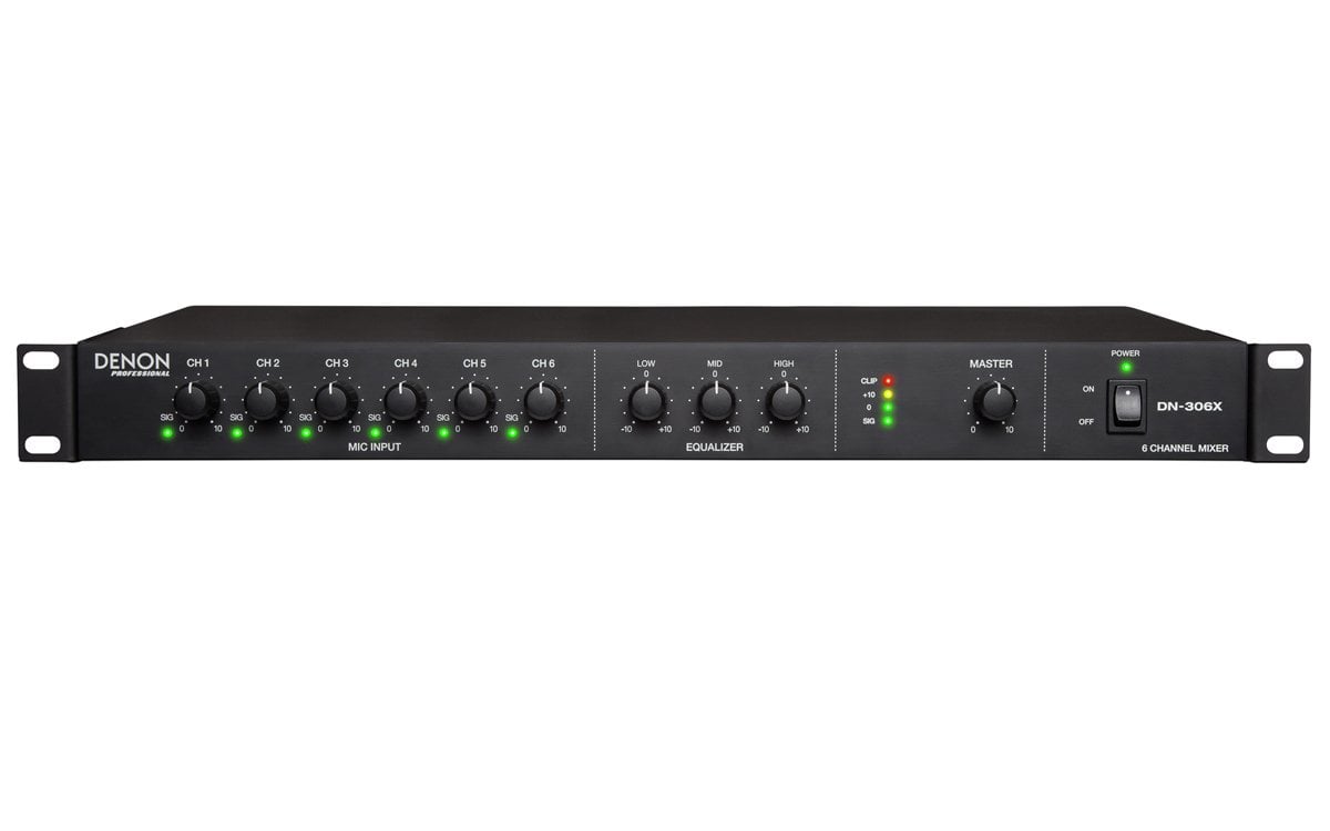 DENON DN-306 X 6 Kanallı Rack Tipi Mikser