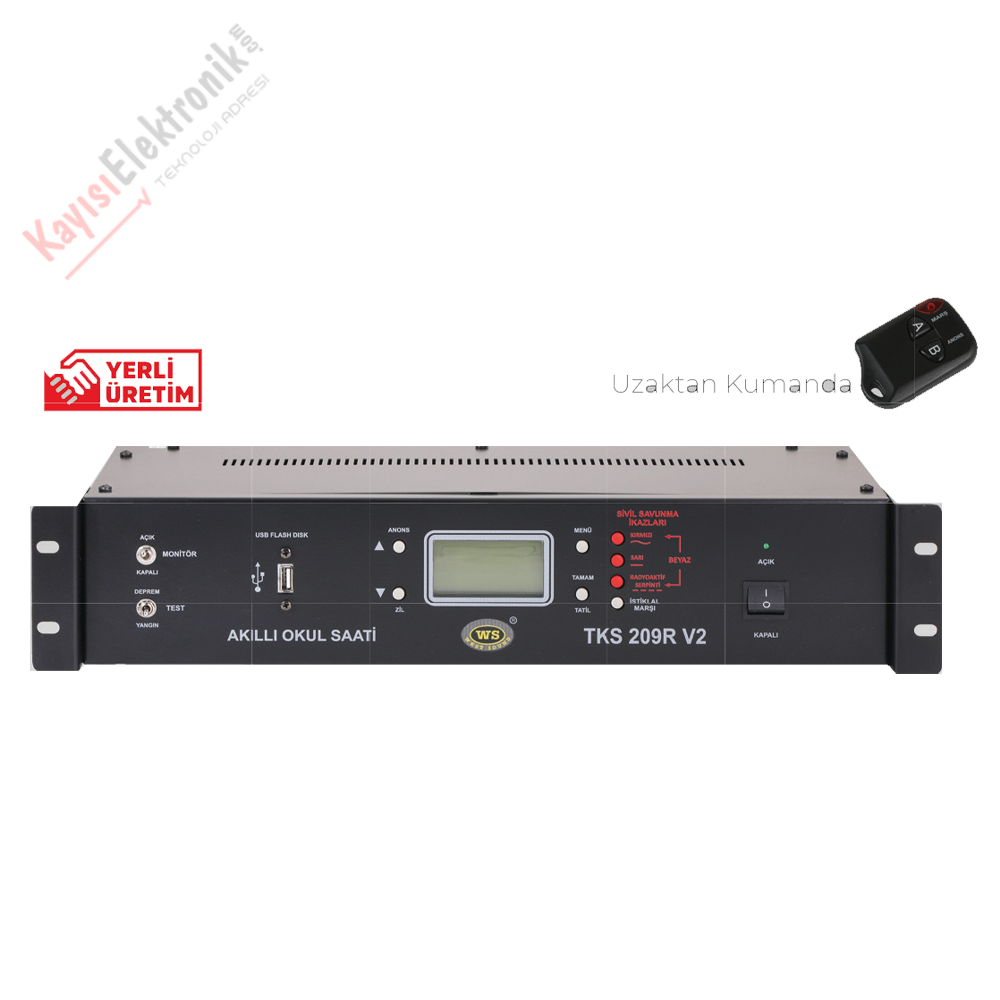 WEST SOUND TKS 209 R V2 Programlı (Akıllı) Okul Saati