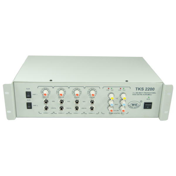 WEST SOUND TKS 2200 USB TR 2x200 Watt Hat Trafolu Mikserli Amfi