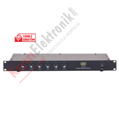WESTSOUND TKS- 6 PR 6 kanallı Preamplifikatör Ve Mikser