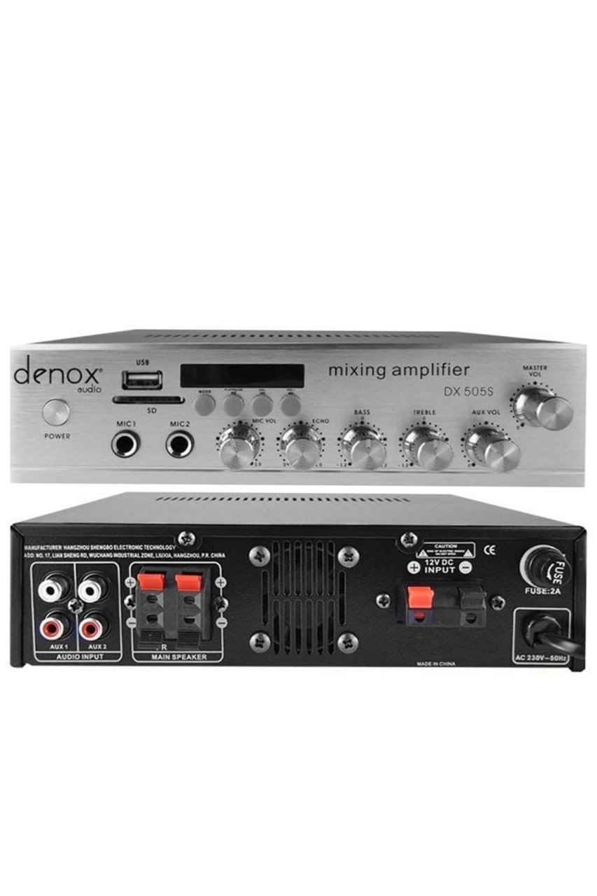 DENOX AUDİO DX-505S 2x50 Watt Stereo Amfi - Kayisielektronik.com'da