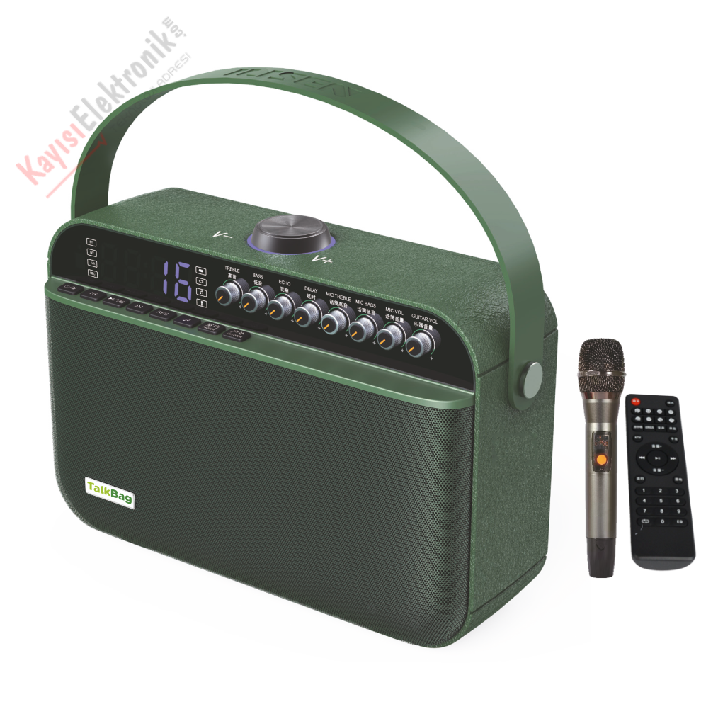 TALKBAG TB-100G TAŞINABİLİR HOPARLÖR