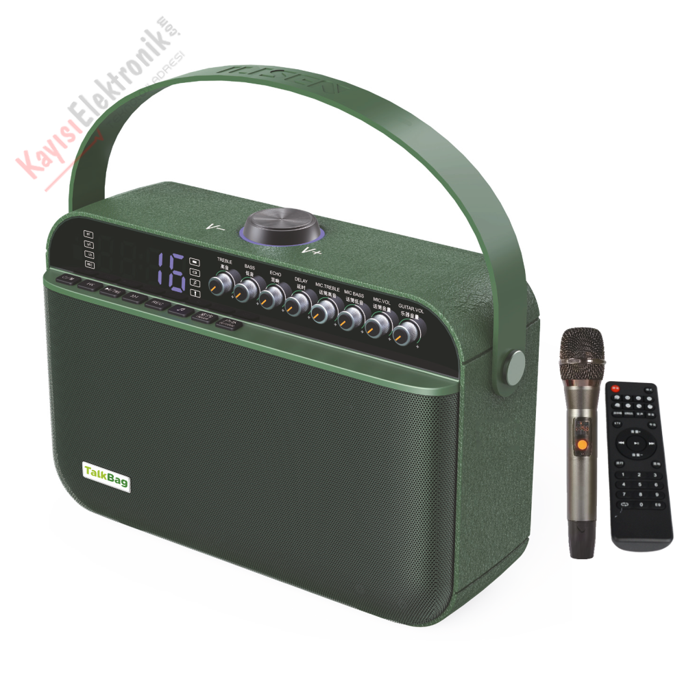 TALKBAG TB-100G TAŞINABİLİR HOPARLÖR
