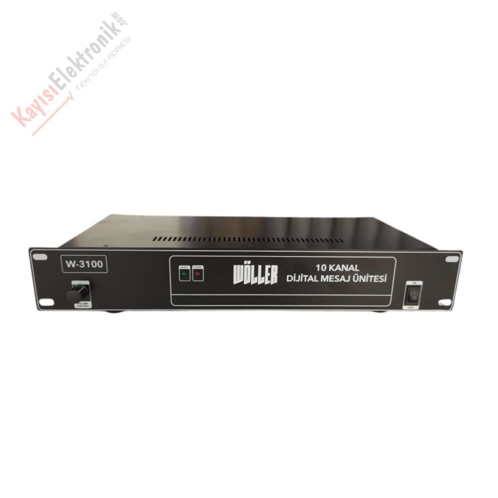 WÖLLER W-3100 10 KANAL ACİL MESAJ ÜNİTESİ
