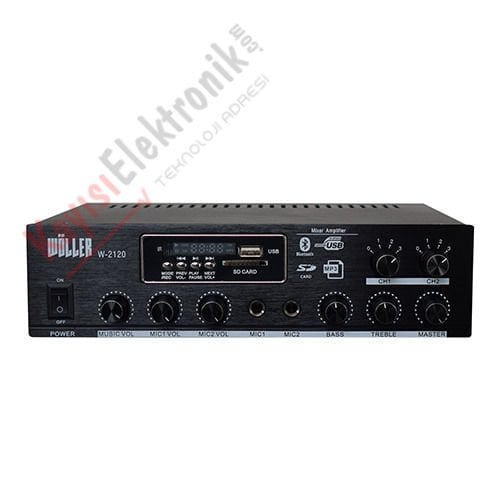WÖLLER W-2120 HAT TRAFOLU 2 BÖLGE MİKSER AMPLİFİKATÖR