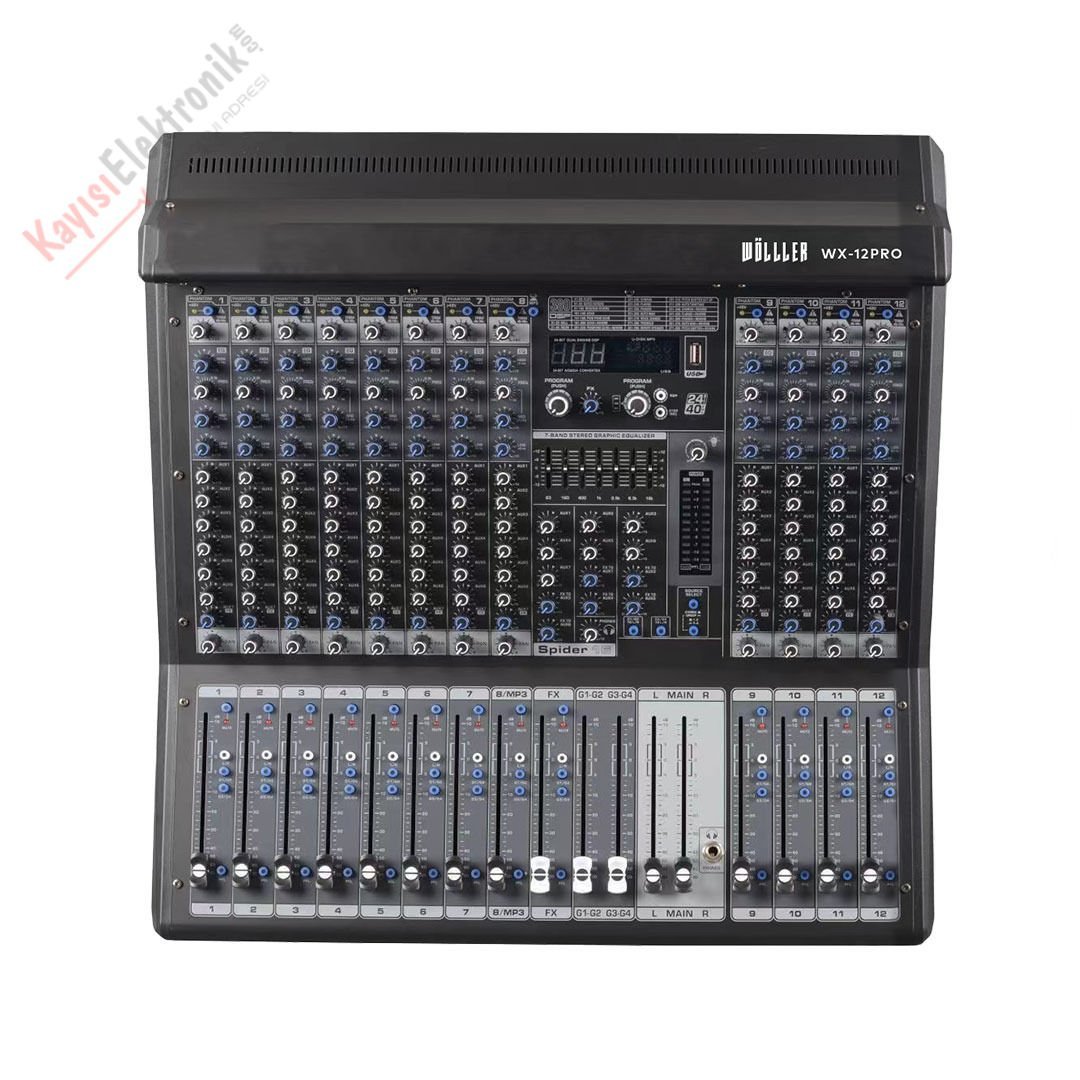 WÖLLER WX-12PRO 12 KANAL DECK MİKSER