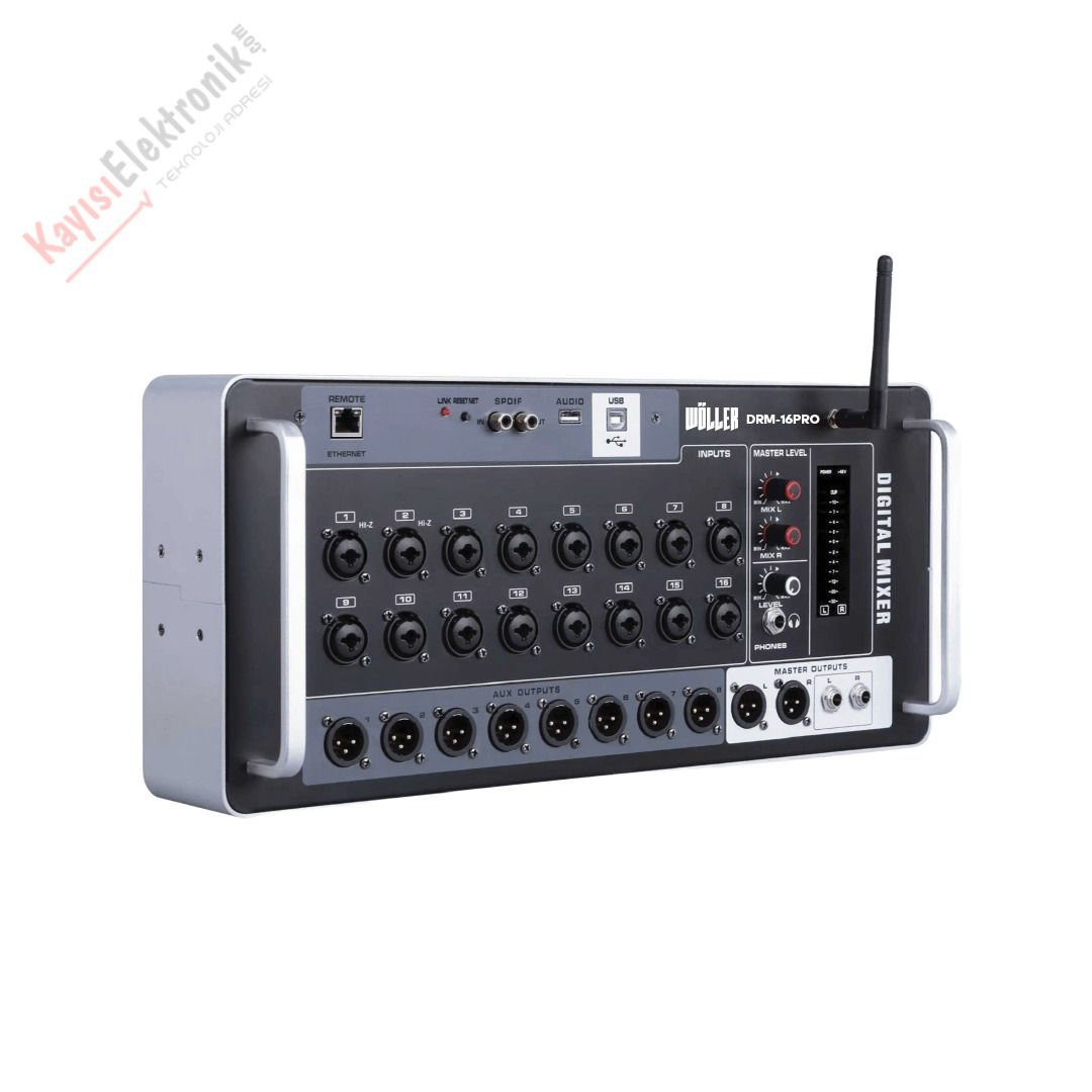 WÖLLER DRM-16PRO 16 KANAL RACK MOUNT DİGİTAL MİKSER